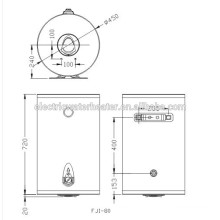 Vertikaler automatischer Speicher-Warmwasserbereiter elektrischer Warmwasserbereiterkessel 12V